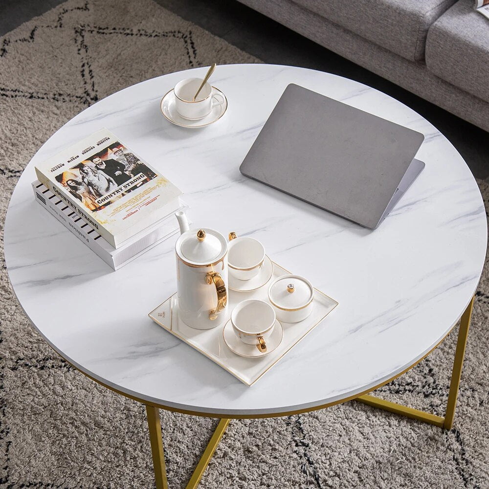 Marble Simple Round Coffee Table