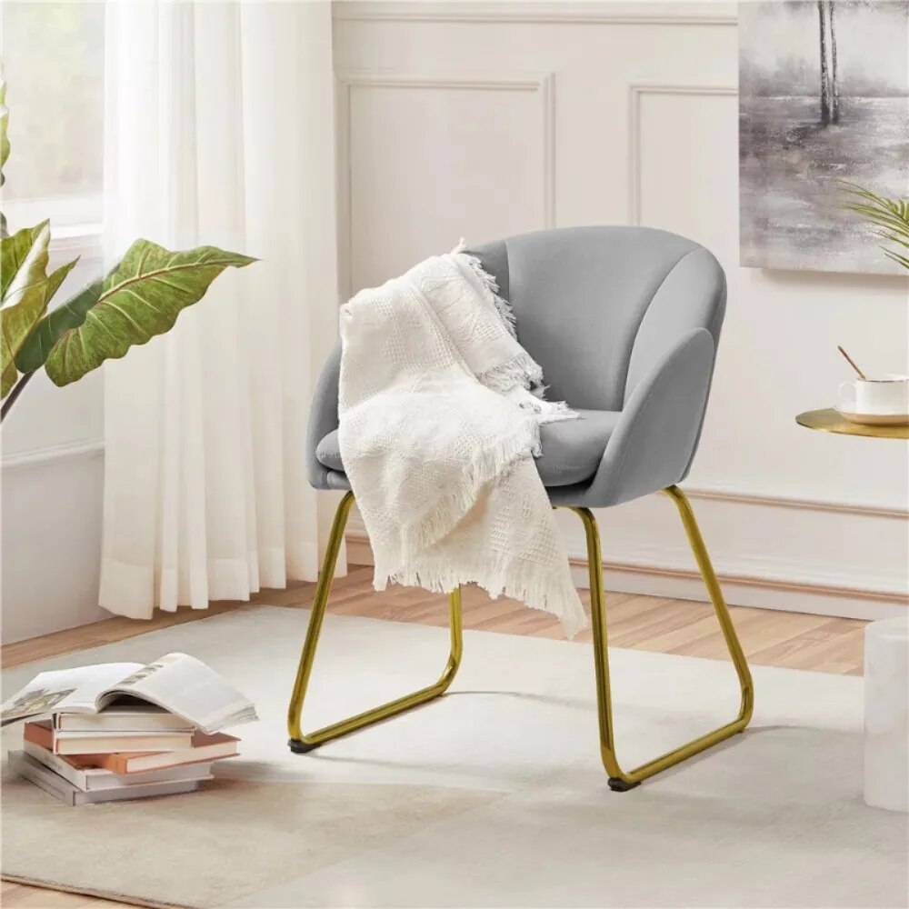 Modern Velvet Accent Armchair