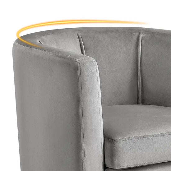 Contemporary Barrel Accent Arm Chair