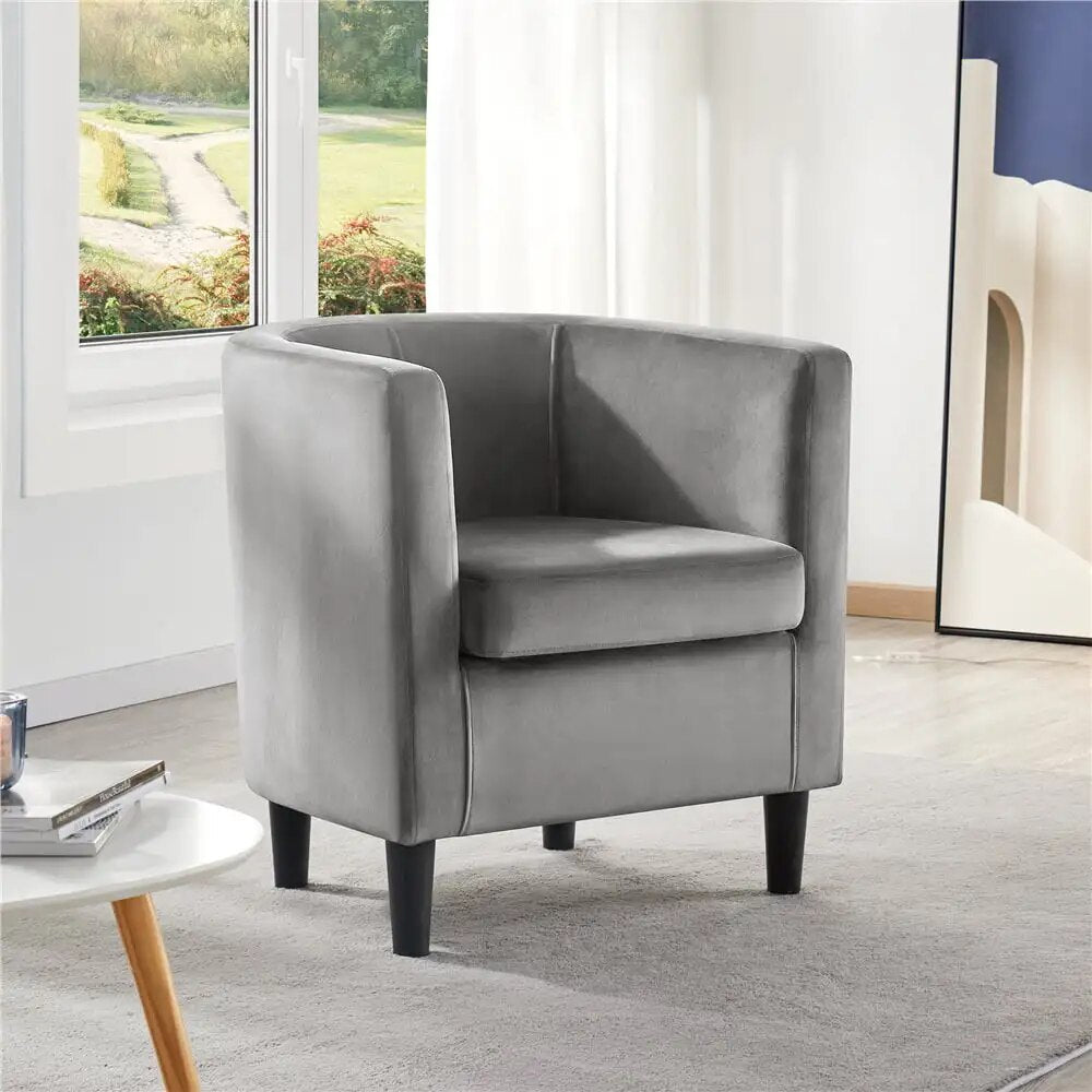 Contemporary Barrel Accent Arm Chair