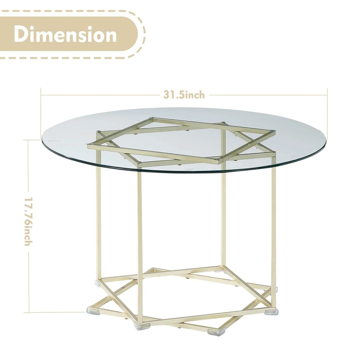 Round Glass Top Coffee Table