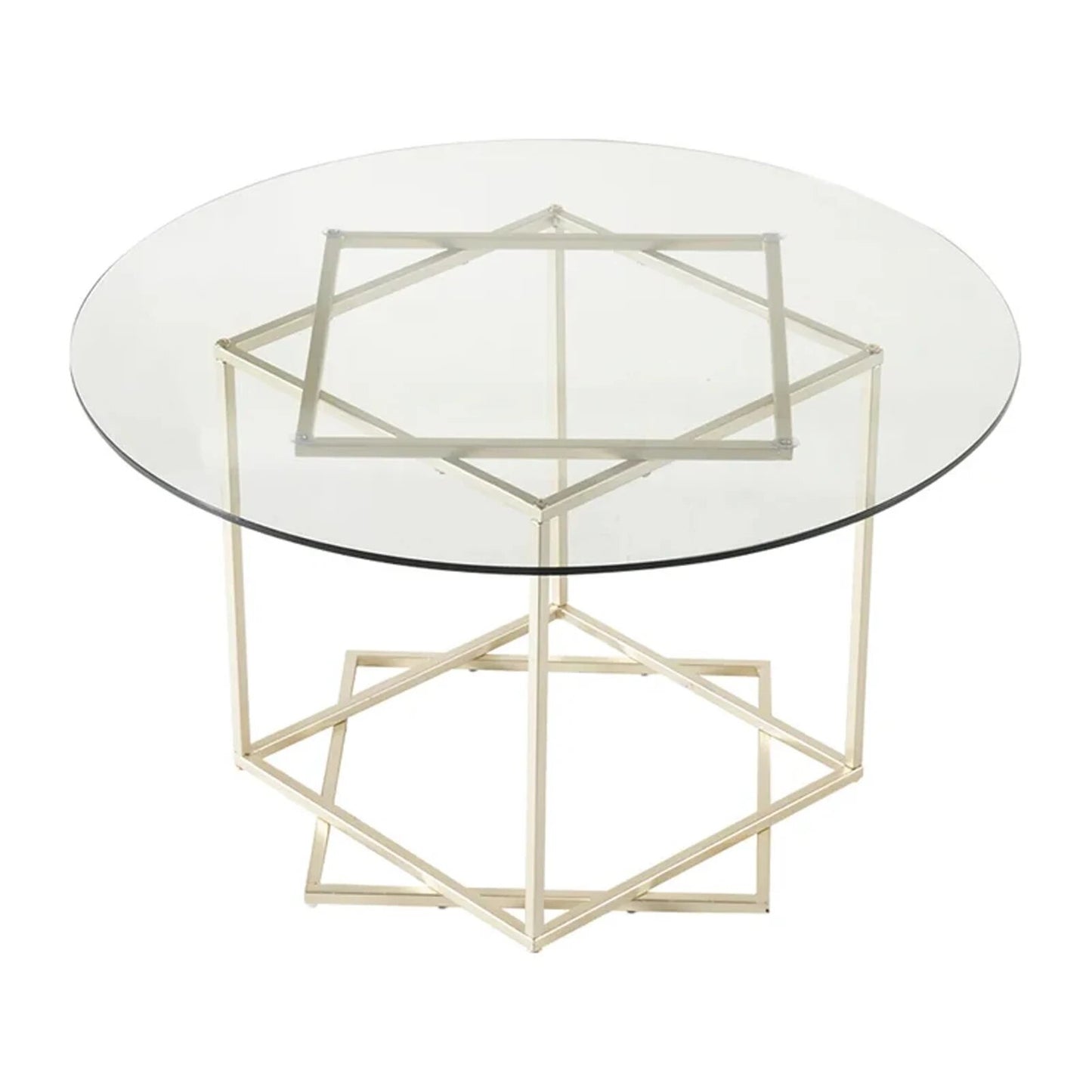 Round Glass Top Coffee Table