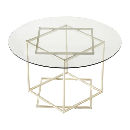 Round Glass Top Coffee Table