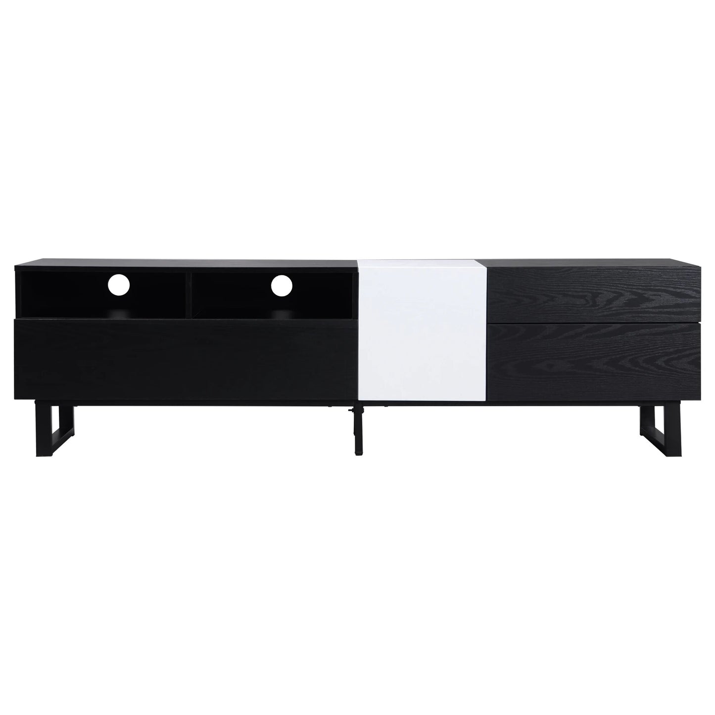 Double Storage TV Stand Console Table