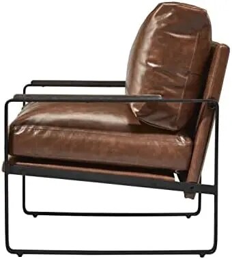 Modern Faux Leather Armchair