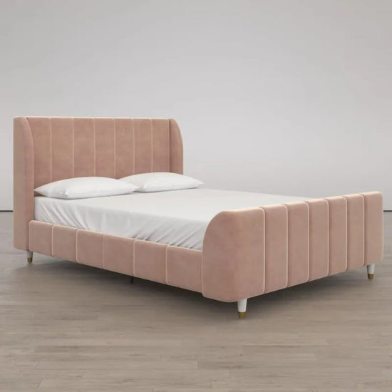 Velvet Queen Upholstered Bed Frame