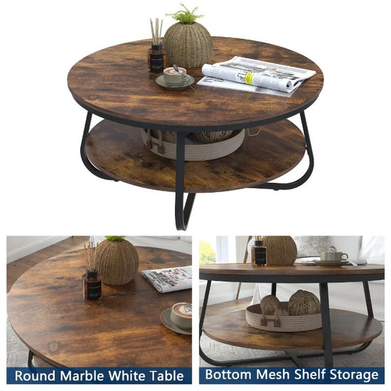 Round Wooden Coffee Table