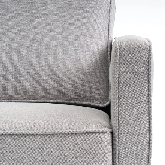 Upholstered Fabric Sofa with Armrest Pocket