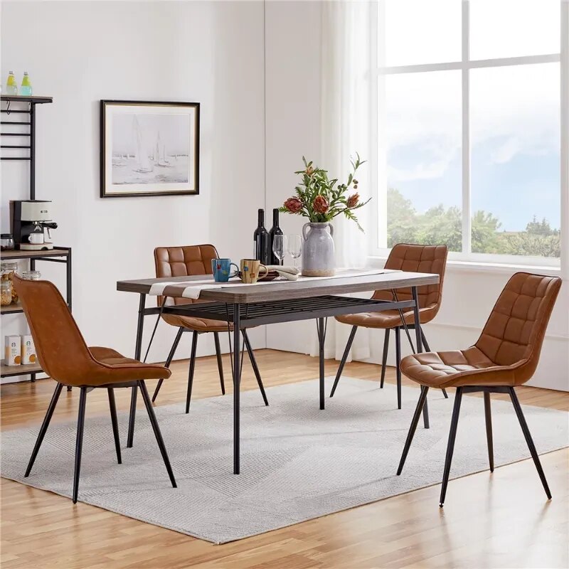 2PCS Modern Upholstered Dining Chairs