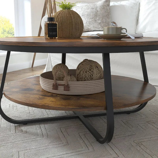 Round Wooden Coffee Table