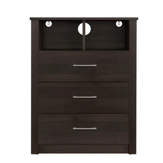 3-Drawer Dresser with Shelf