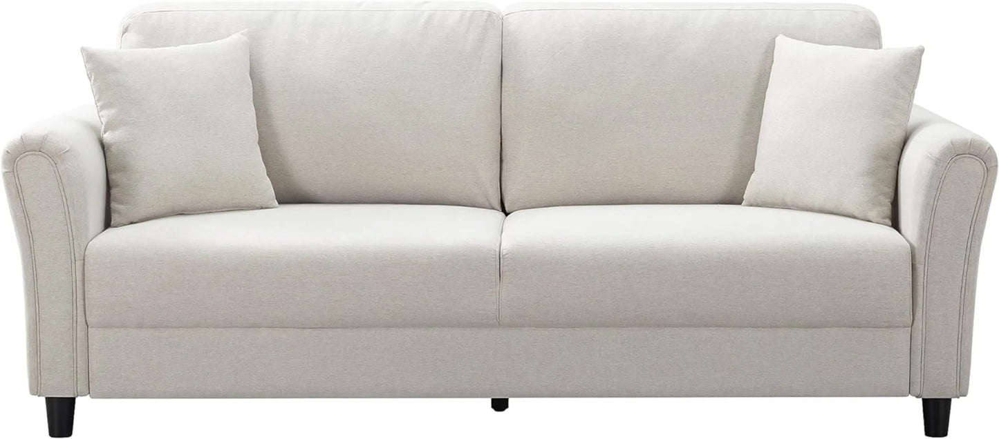 3 Seater Modern Beige Sofa