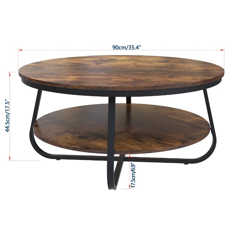 Round Wooden Coffee Table