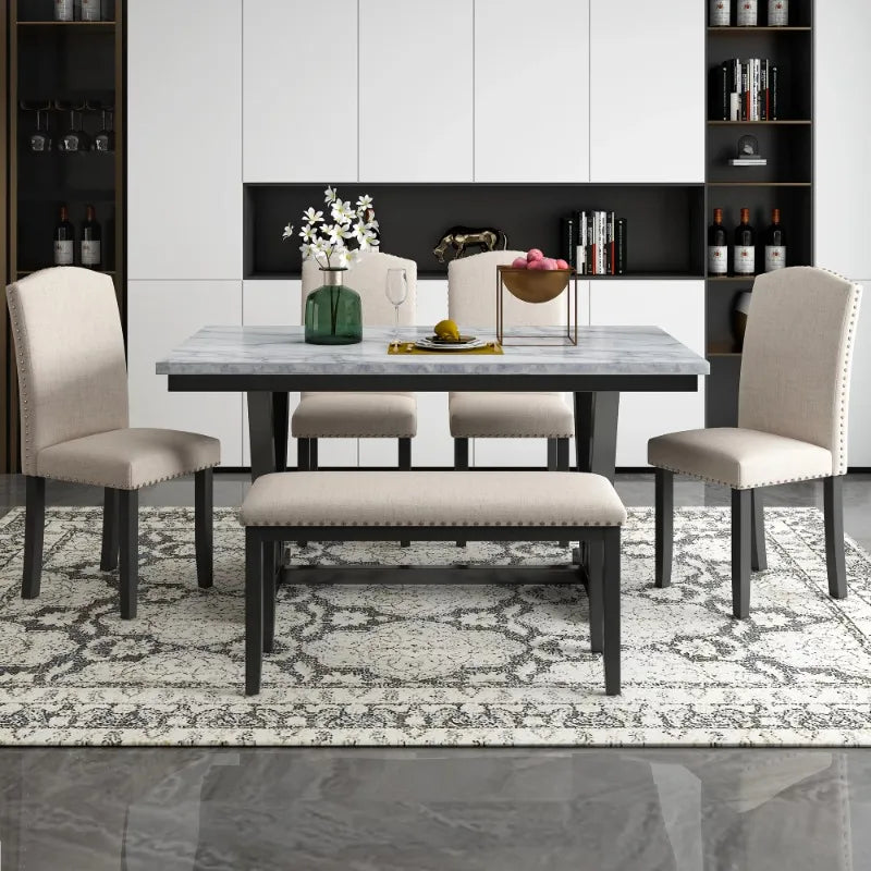 6 PCS Dining Table