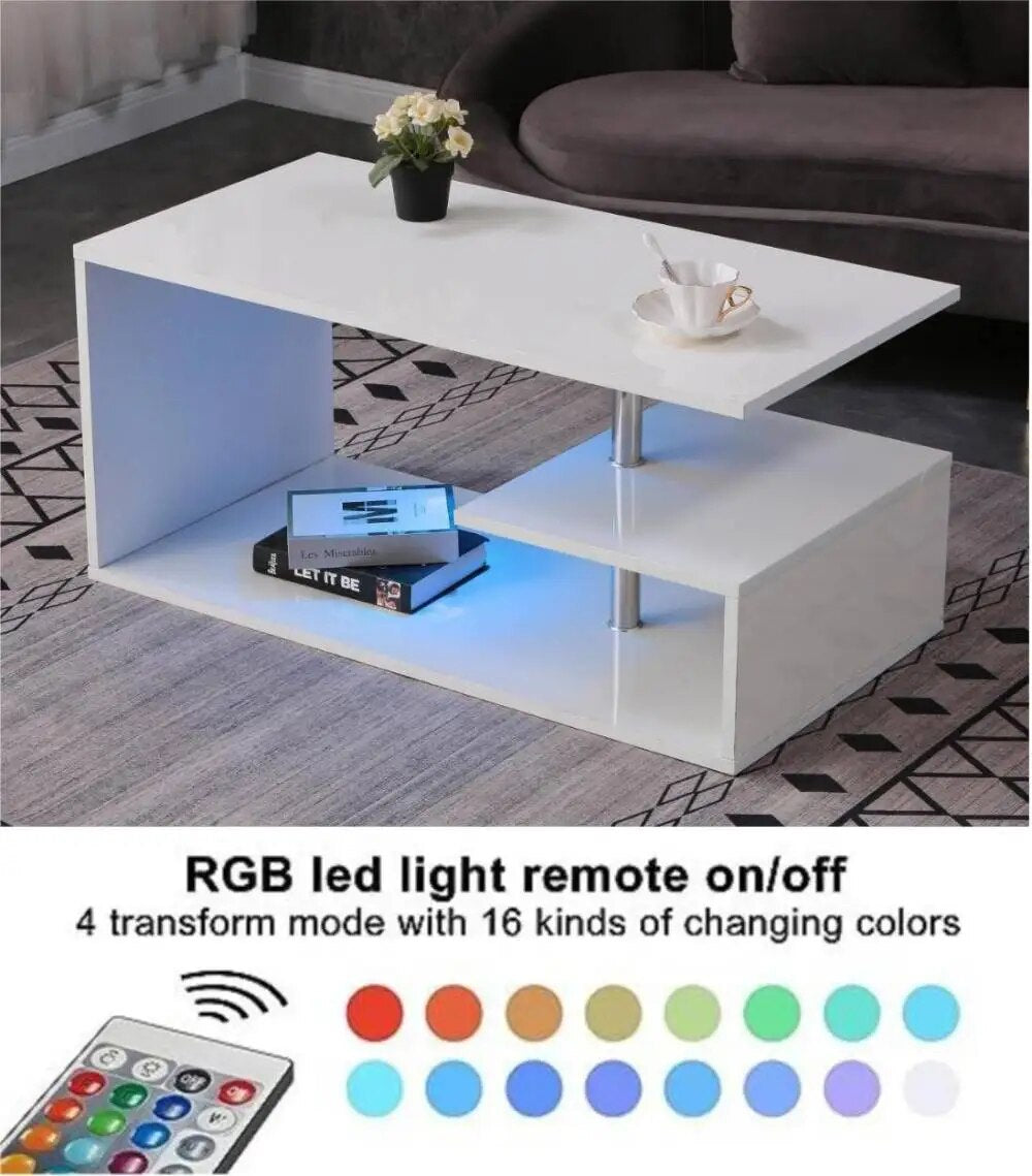 LED Light Coffee Table