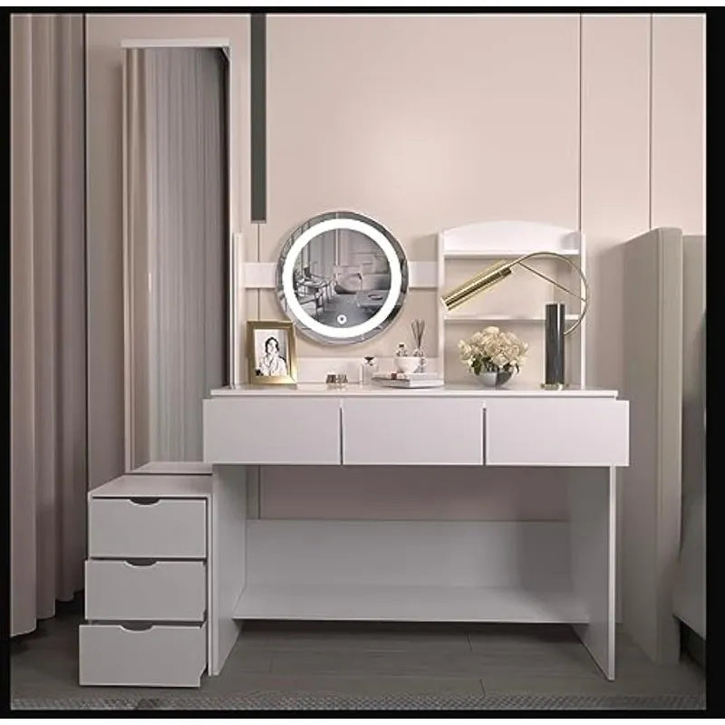 Makeup Vanity Desk with Adjustable Touch Light