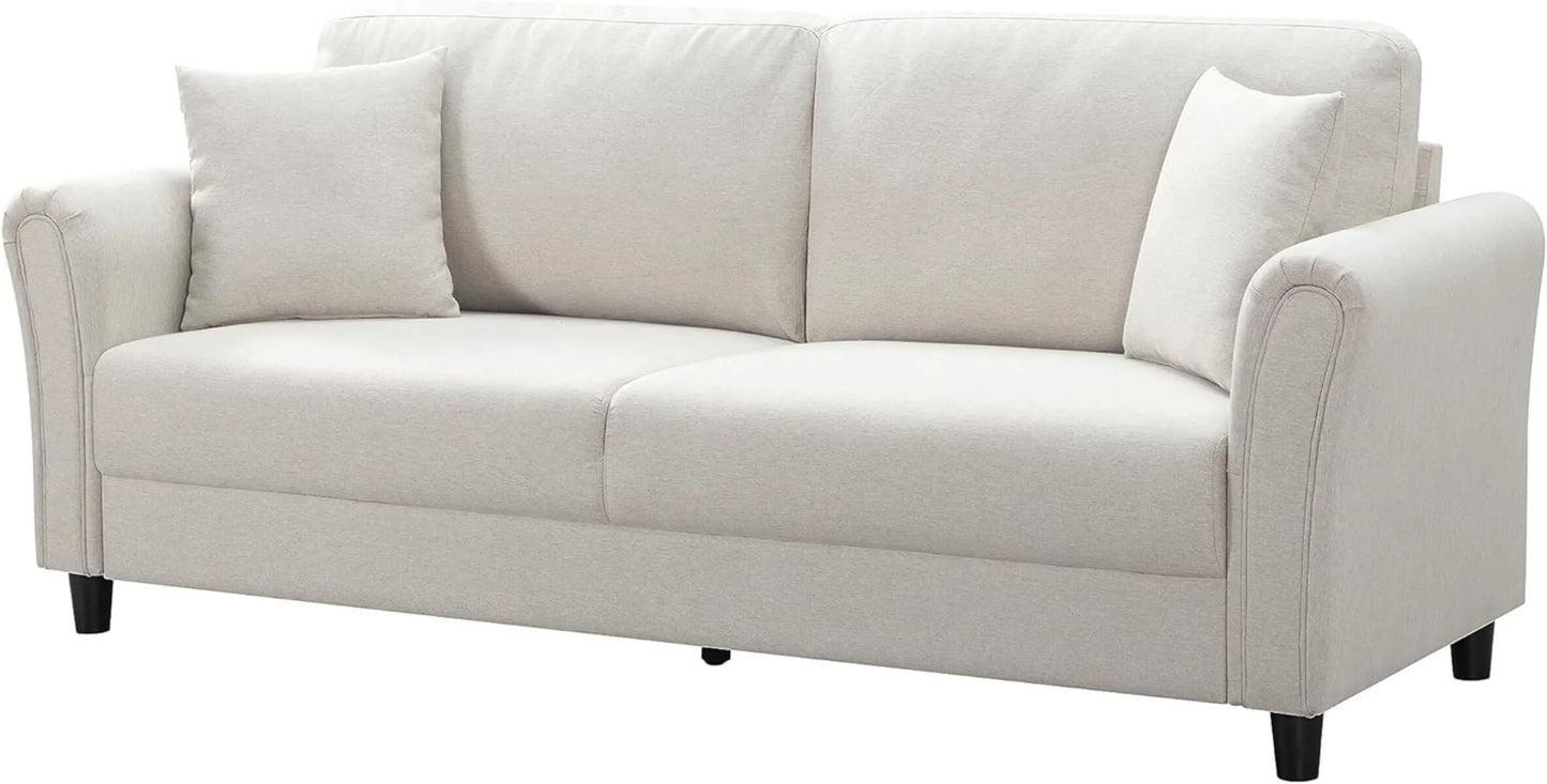 3 Seater Modern Beige Sofa