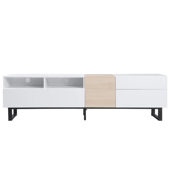 Double Storage TV Stand Console Table